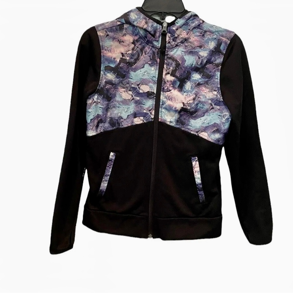 The North Face Jacket Hoodie Girls Size Large 14/16 Black